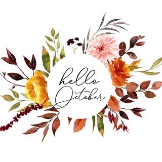 Autumn desktop floral wallpaper