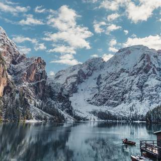 Dolomites winter iPhone wallpaper