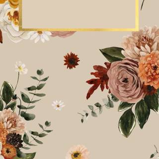 Artistic autumn iPhone wallpaper