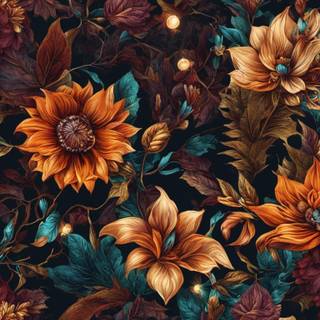 Autumn desktop floral wallpaper