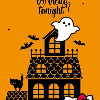 Hello Kitty iPad Halloween wallpaper