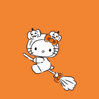 Hello Kitty iPad Halloween wallpaper