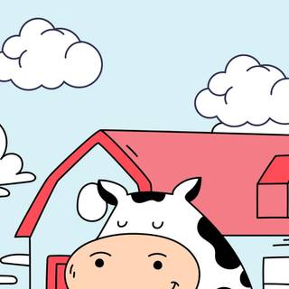 House cows wallpaper