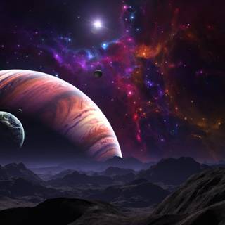 Planets in space wallpaper