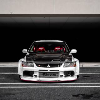 Bagged stance car wallpaper
