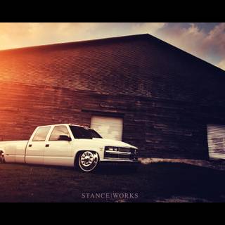 Bagged truck wallpaper