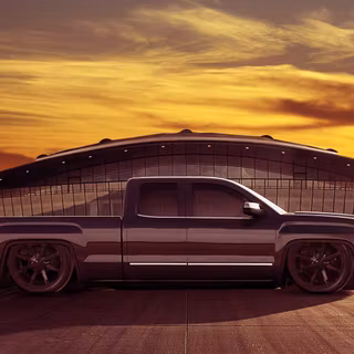 Bagged truck wallpaper