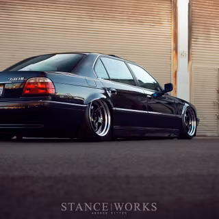 Bagged stance car wallpaper