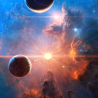 Planets in space wallpaper