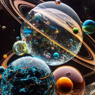 Planets in space wallpaper