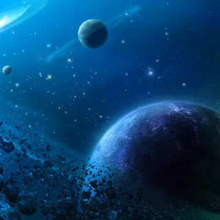Planets in space wallpaper