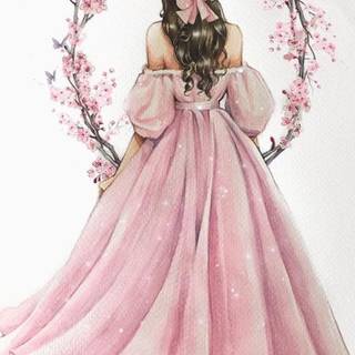 Draw dresses wallpaper