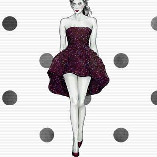 Draw dresses wallpaper