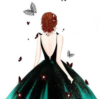 Draw dresses wallpaper