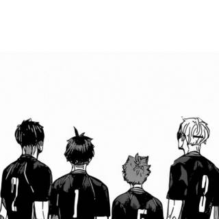 Haikyuu black and white wallpaper