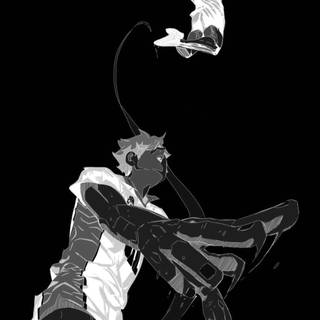 Haikyuu black and white wallpaper