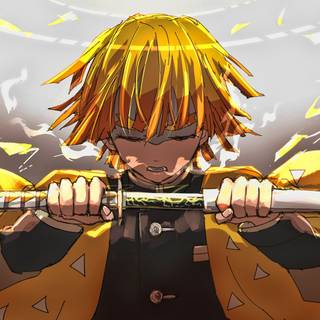 Zenitsu 8k wallpaper