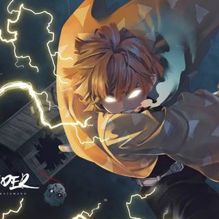 Zenitsu 8k wallpaper