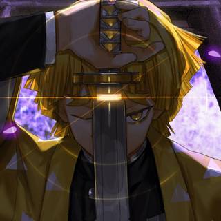 Zenitsu 8k wallpaper