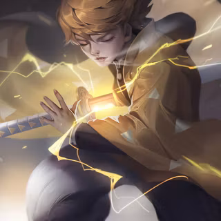 Zenitsu 8k wallpaper