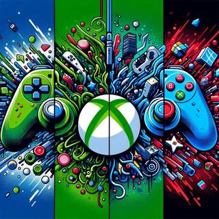 Xbox vs Playstation wallpaper