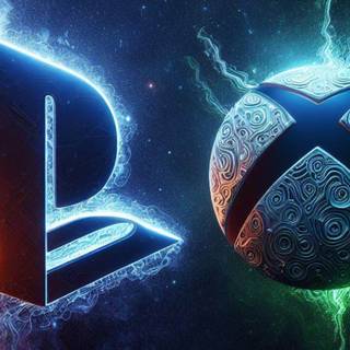 Xbox vs Playstation wallpaper