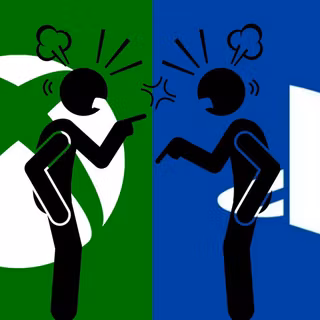 Xbox vs Playstation wallpaper