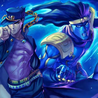 Jotaro and Star Platinum wallpaper