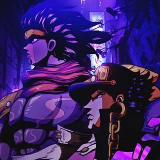 Jotaro and Star Platinum wallpaper