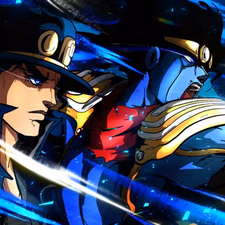 Jotaro and Star Platinum wallpaper