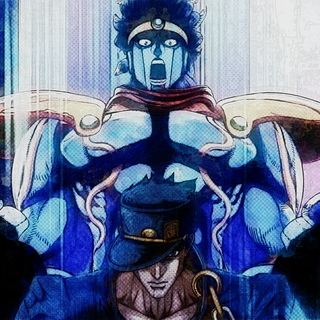 Jotaro and Star Platinum wallpaper