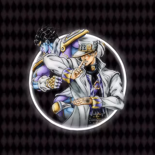 Jotaro and Star Platinum wallpaper