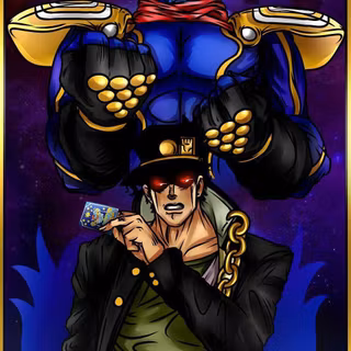 Jotaro and Star Platinum wallpaper