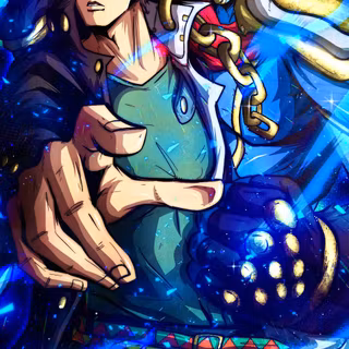 Jotaro and Star Platinum wallpaper
