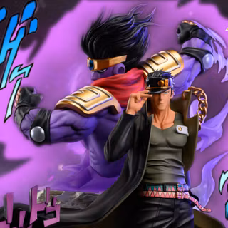 Jotaro and Star Platinum wallpaper