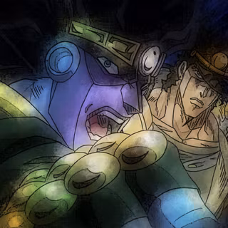 Jotaro and Star Platinum wallpaper