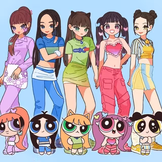 Powerpuff Girls collage wallpaper