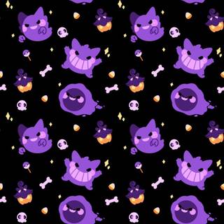 Pokémon phone Halloween wallpaper