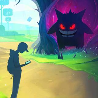 Pokémon phone Halloween wallpaper