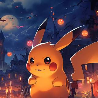 Pokémon phone Halloween wallpaper