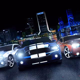 Dodge Challenger and Ford Mustang wallpaper