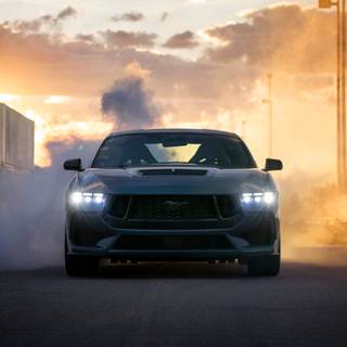 Dodge Challenger and Ford Mustang wallpaper