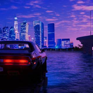 Dodge Challenger and Ford Mustang wallpaper