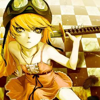 Cool yellow anime wallpaper