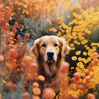 Cute autumn dog wallpaper