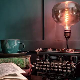 Autumn light academia desktop wallpaper