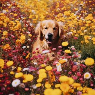 Cute autumn dog wallpaper