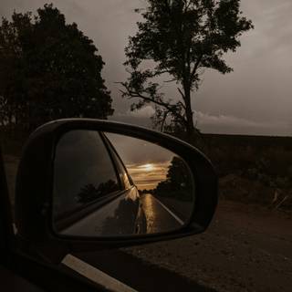 Mirror reflection wallpaper