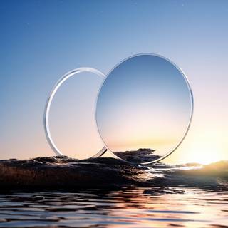 Mirror reflection wallpaper