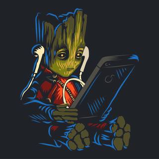 Groot cartoon wallpaper